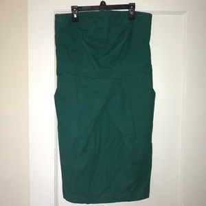Torrid Teal Strapless Dress w/ Pockets